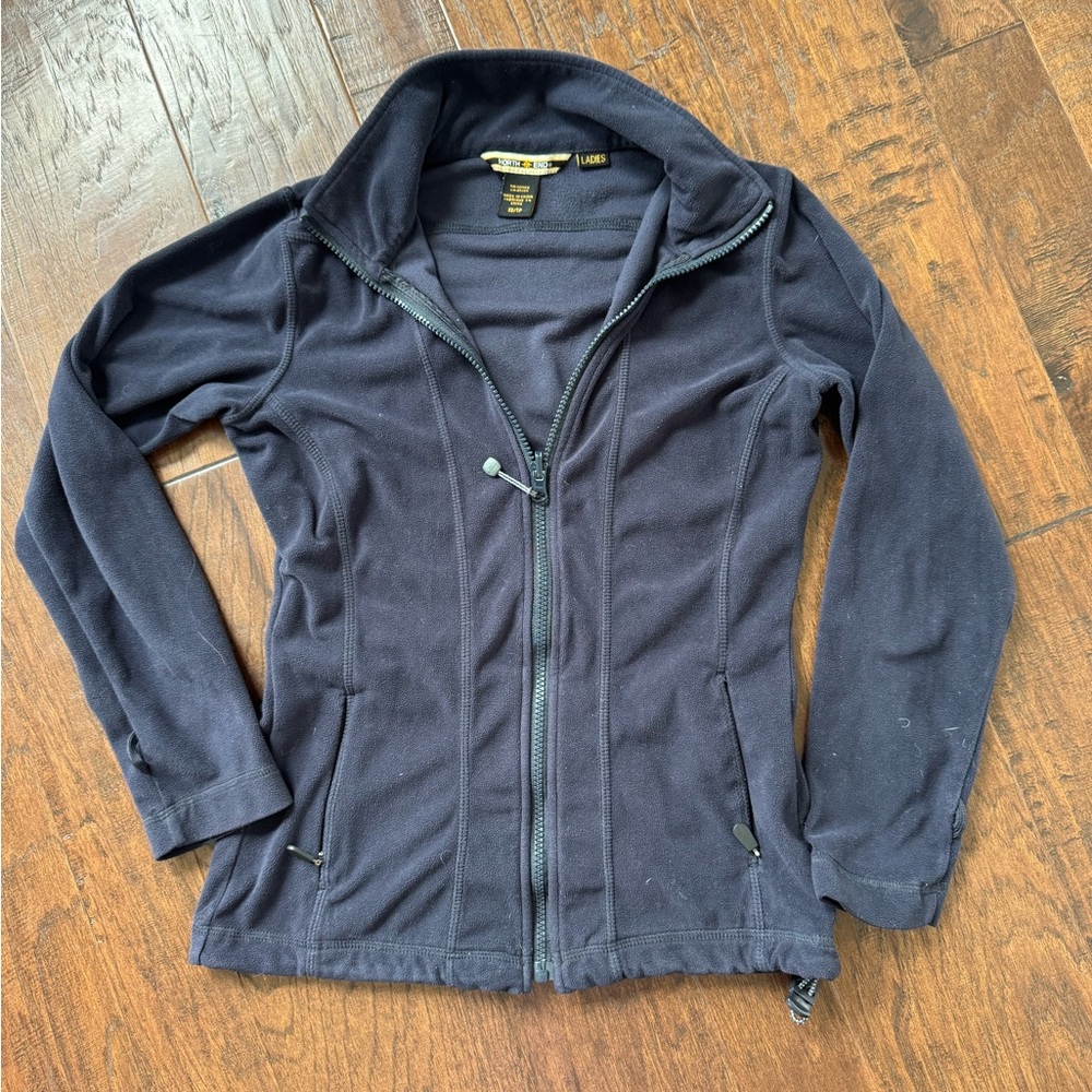 Women's Navy Fleece Jacket